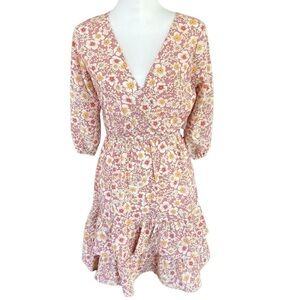 Love… Addy Ditsy Floral Tiered Mini Dress NWOT SZ XS